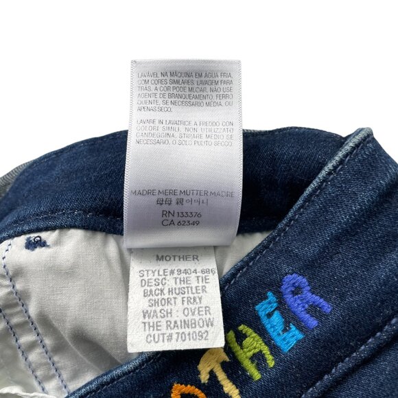 Mother The Tie Back Hustler Short Fray - Picture 7 of 8
